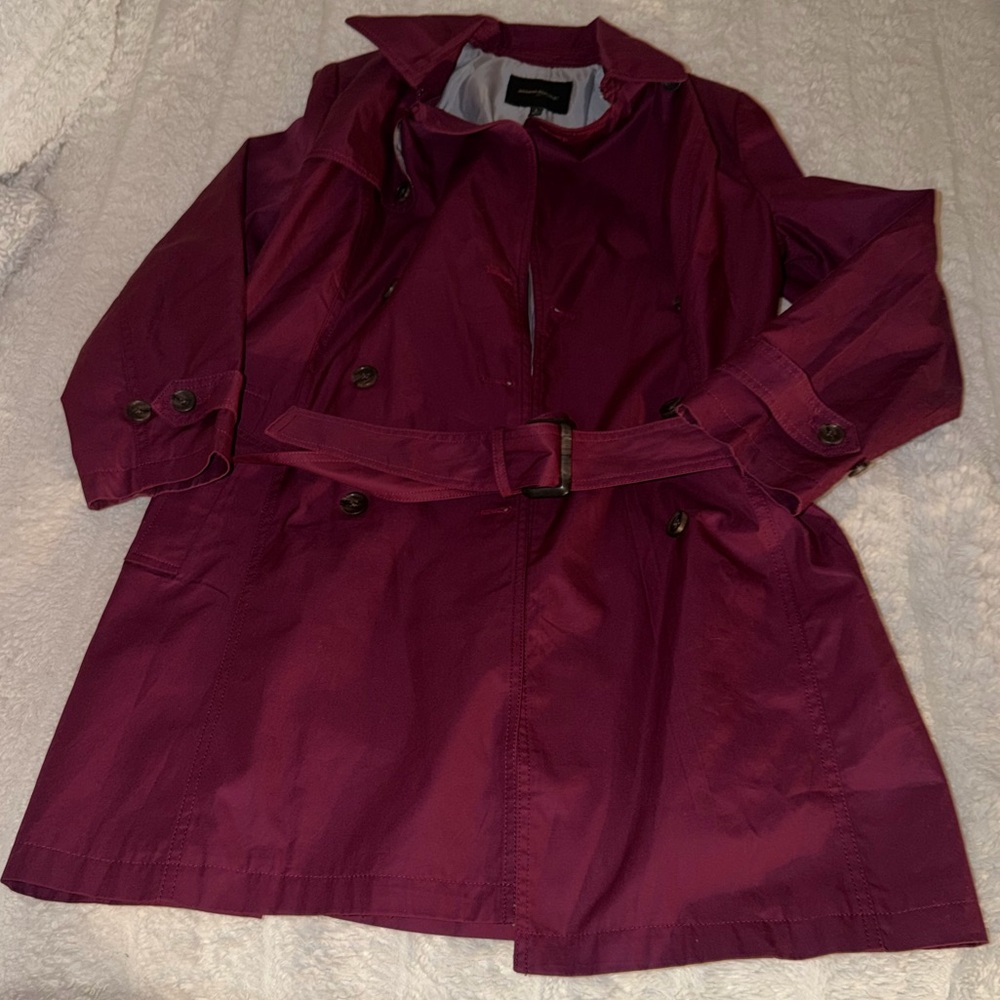 Banana Republic Burgundy Trench Coat